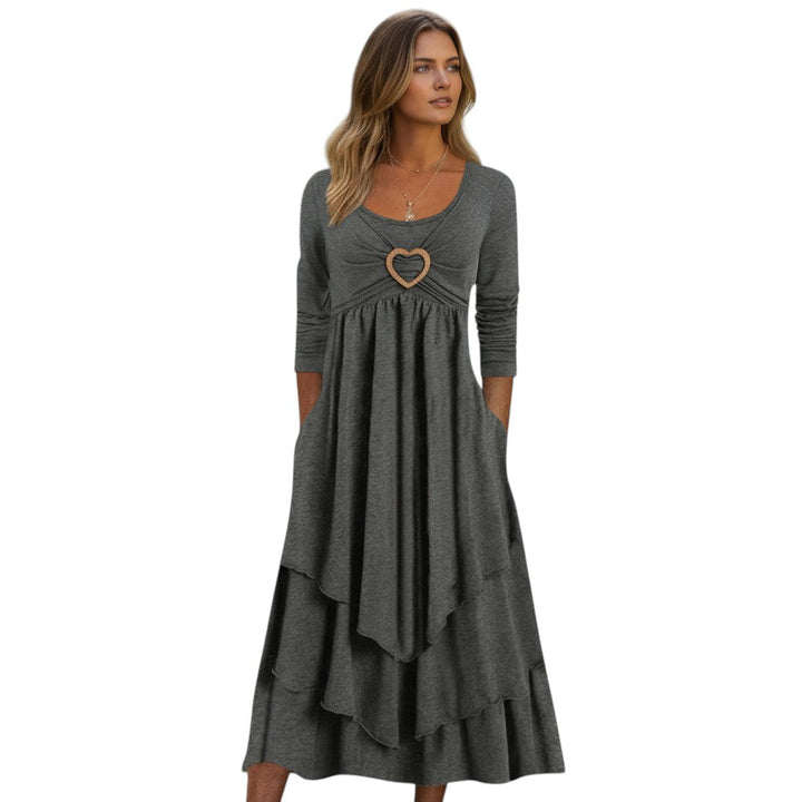 Bon Voyage Vintage - Autumn Maxi Dress for Women-Bon Voyage Vintage