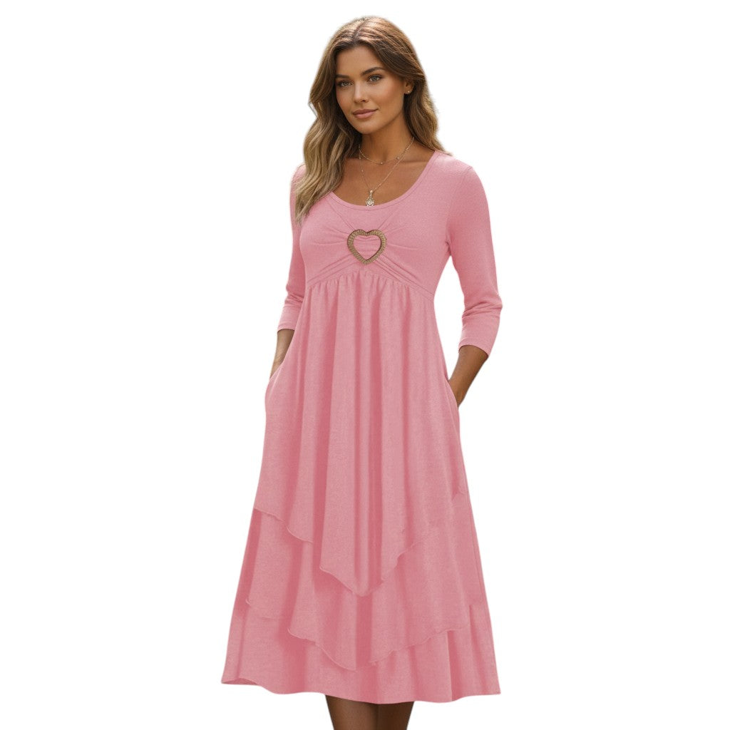 Bon Voyage Vintage - Autumn Maxi Dress for Women-Bon Voyage Vintage