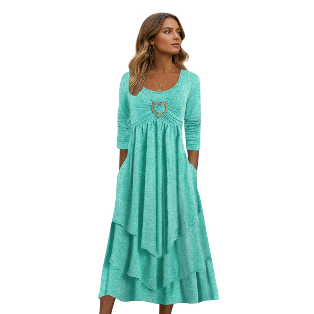 Bon Voyage Vintage - Autumn Maxi Dress for Women-Bon Voyage Vintage