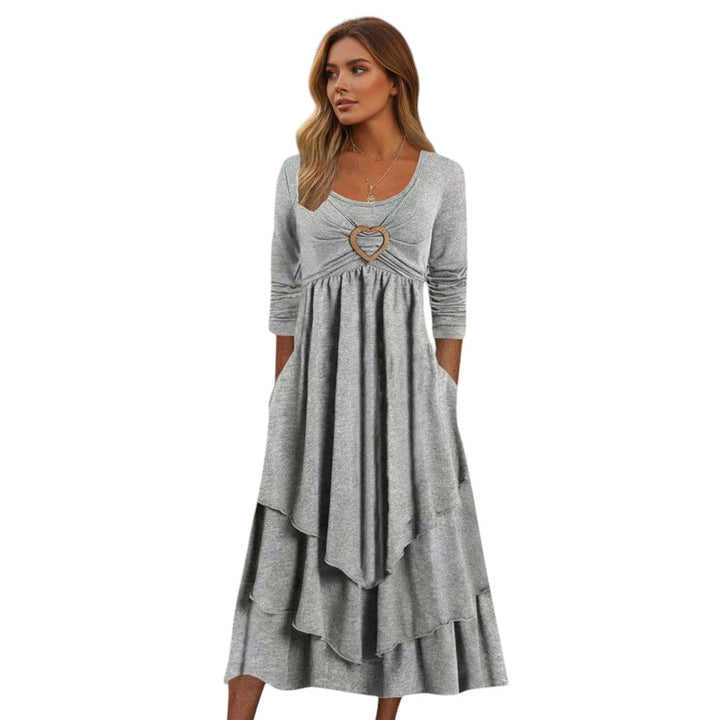 Bon Voyage Vintage - Autumn Maxi Dress for Women-Bon Voyage Vintage