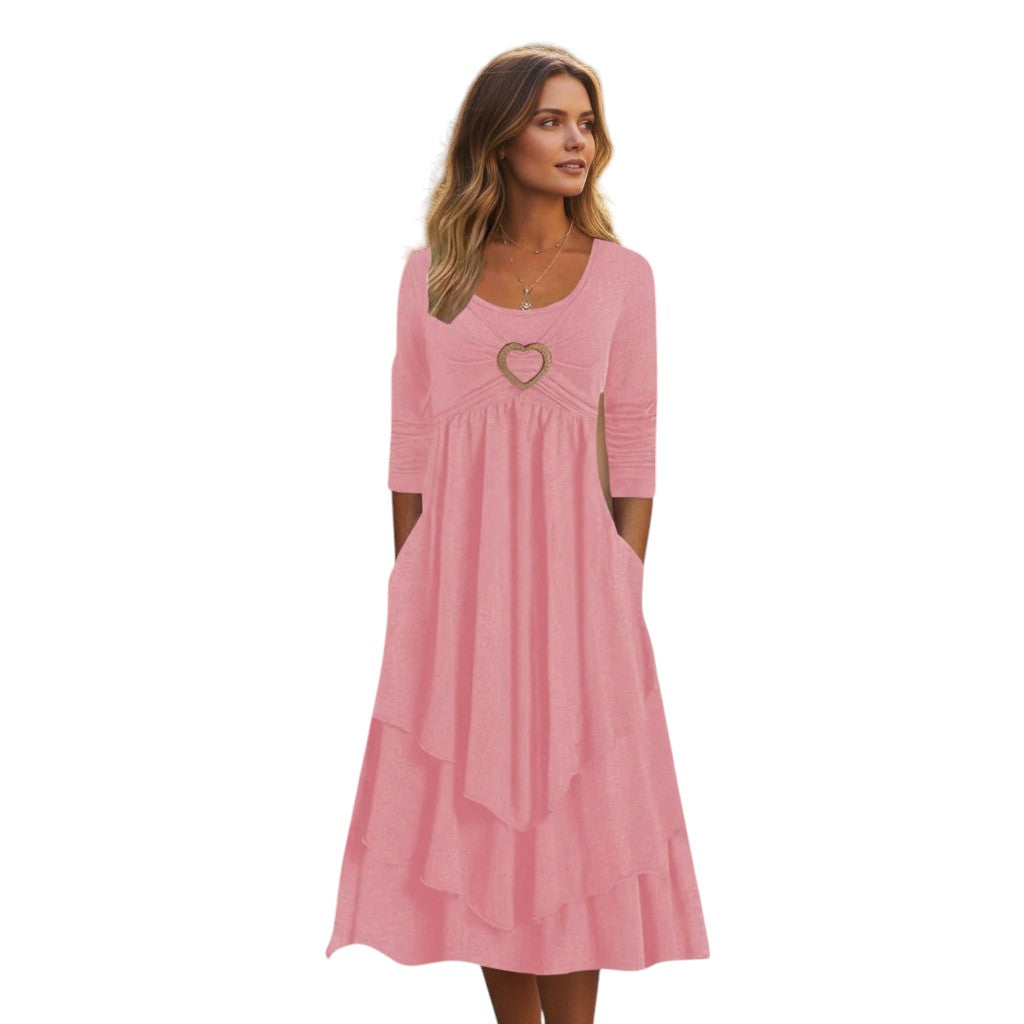 Bon Voyage Vintage - Autumn Maxi Dress for Women-Bon Voyage Vintage