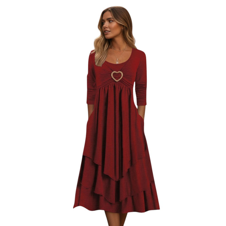 Bon Voyage Vintage - Autumn Maxi Dress for Women-Bon Voyage Vintage