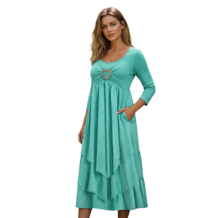 Bon Voyage Vintage - Autumn Maxi Dress for Women-Bon Voyage Vintage