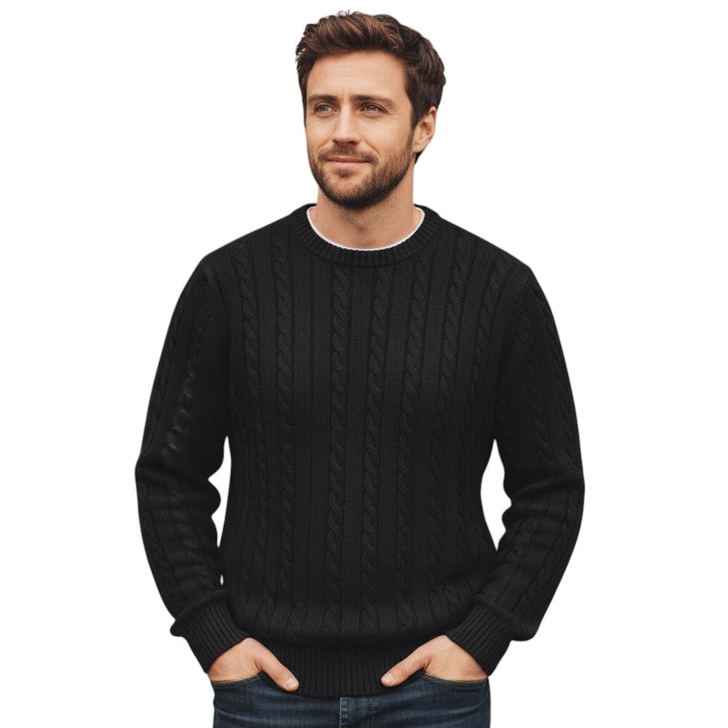 Bon Voyage Vintage - Casual Crew Neck Pullover Sweater for Men-Bon Voyage Vintage
