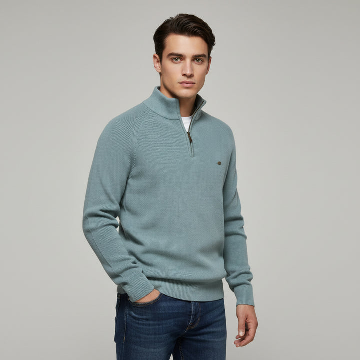 Bon Voyage Vintage - Men’s Half-Zip Fall Cardigan-Bon Voyage Vintage