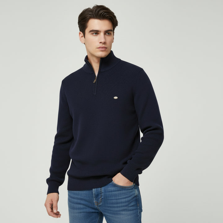 Bon Voyage Vintage - Men’s Half-Zip Fall Cardigan-Bon Voyage Vintage