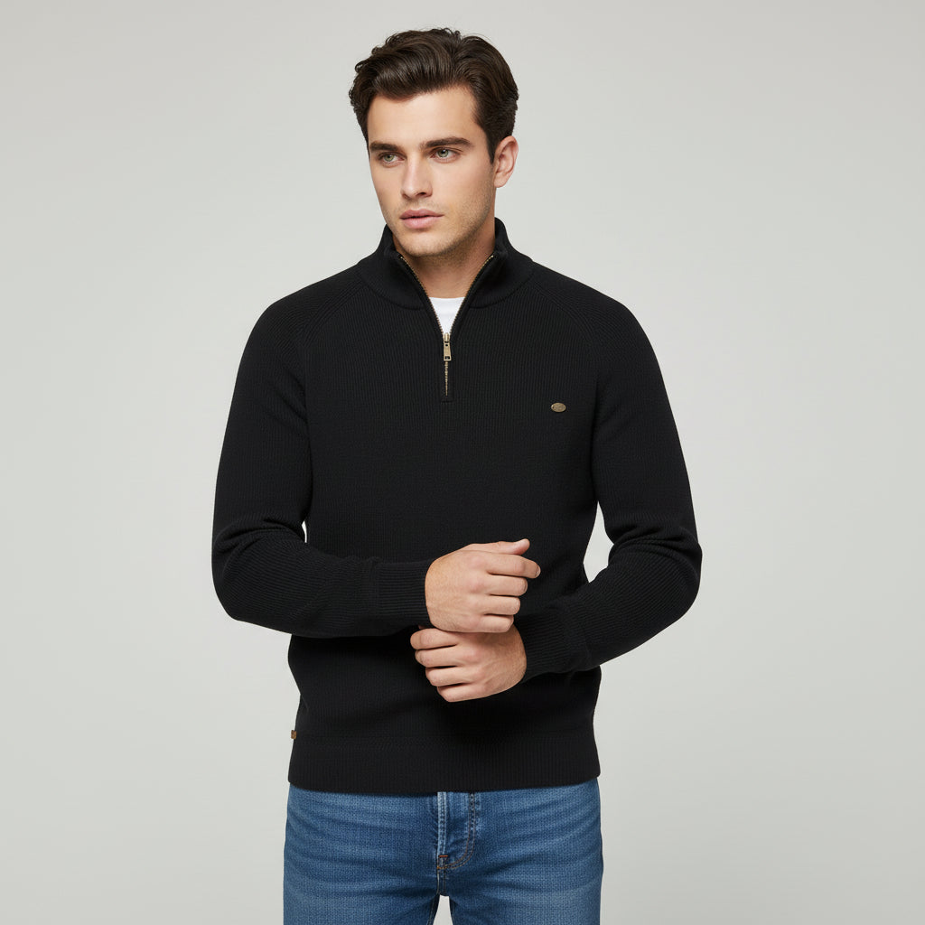 Bon Voyage Vintage - Men’s Half-Zip Fall Cardigan-Bon Voyage Vintage