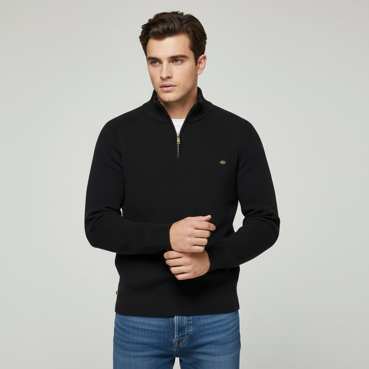 Bon Voyage Vintage - Men’s Half-Zip Fall Cardigan-Bon Voyage Vintage