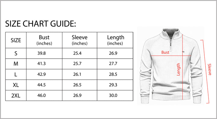 Bon Voyage Vintage - Men’s Half-Zip Fall Cardigan-Bon Voyage Vintage