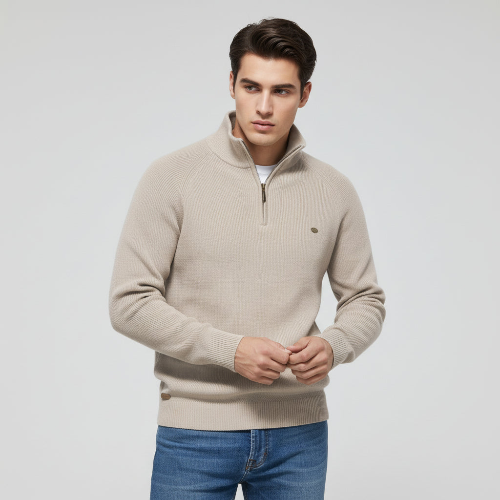 Bon Voyage Vintage - Men’s Half-Zip Fall Cardigan-Bon Voyage Vintage