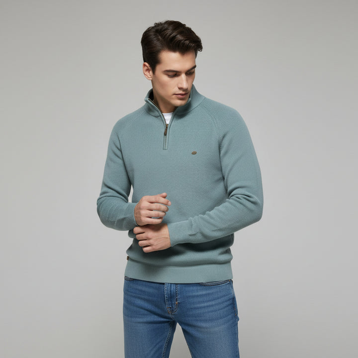 Bon Voyage Vintage - Men’s Half-Zip Fall Cardigan-Bon Voyage Vintage