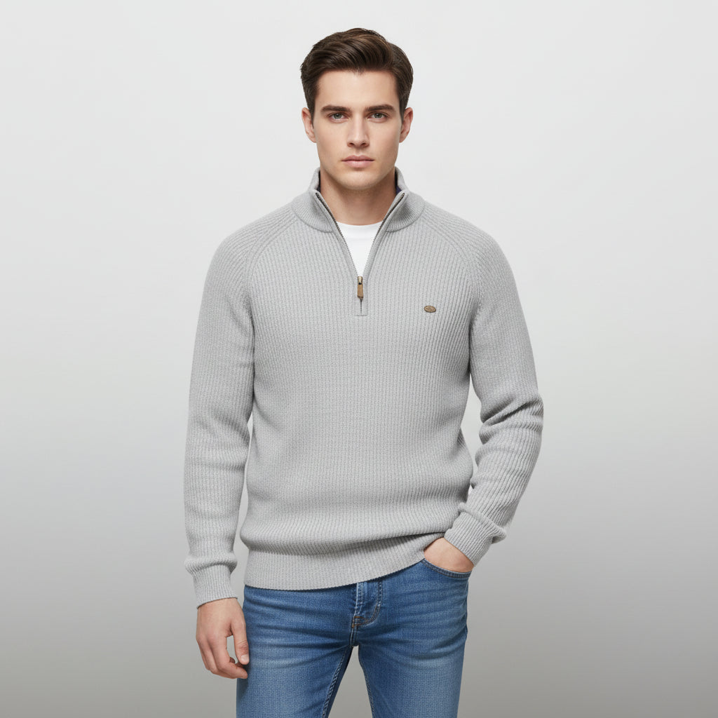 Bon Voyage Vintage - Men’s Half-Zip Fall Cardigan-Bon Voyage Vintage