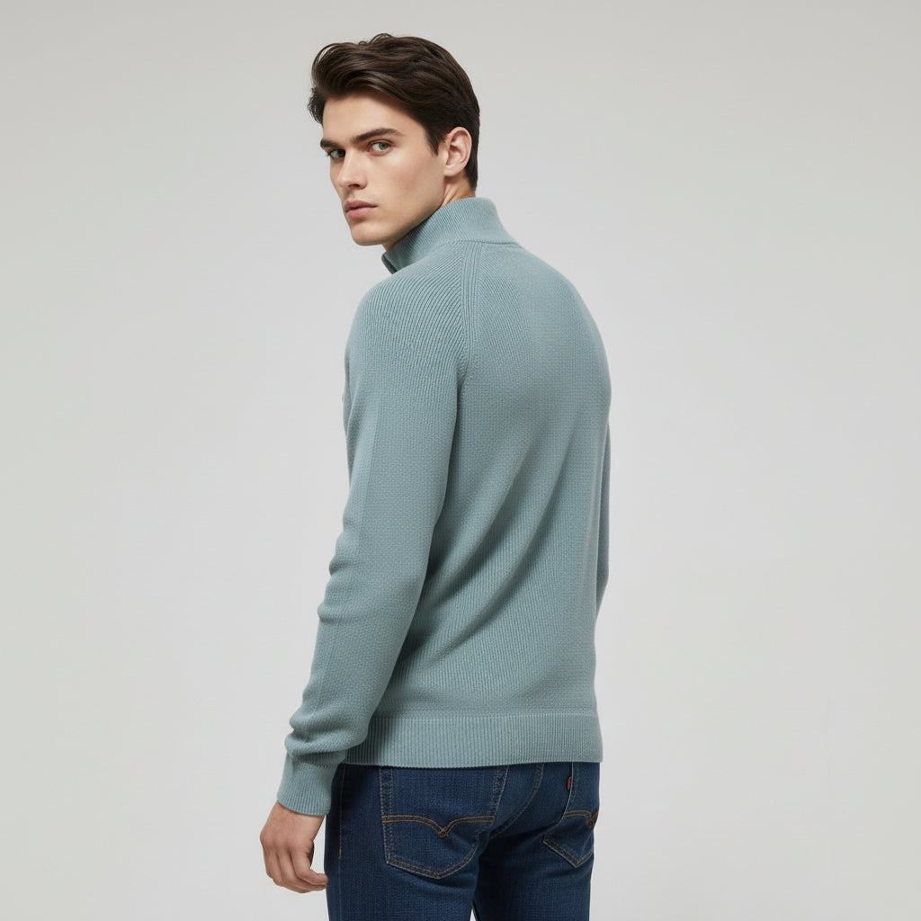 Bon Voyage Vintage - Men’s Half-Zip Fall Cardigan-Bon Voyage Vintage