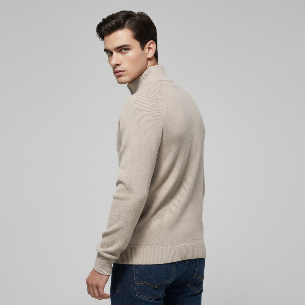 Bon Voyage Vintage - Men’s Half-Zip Fall Cardigan-Bon Voyage Vintage