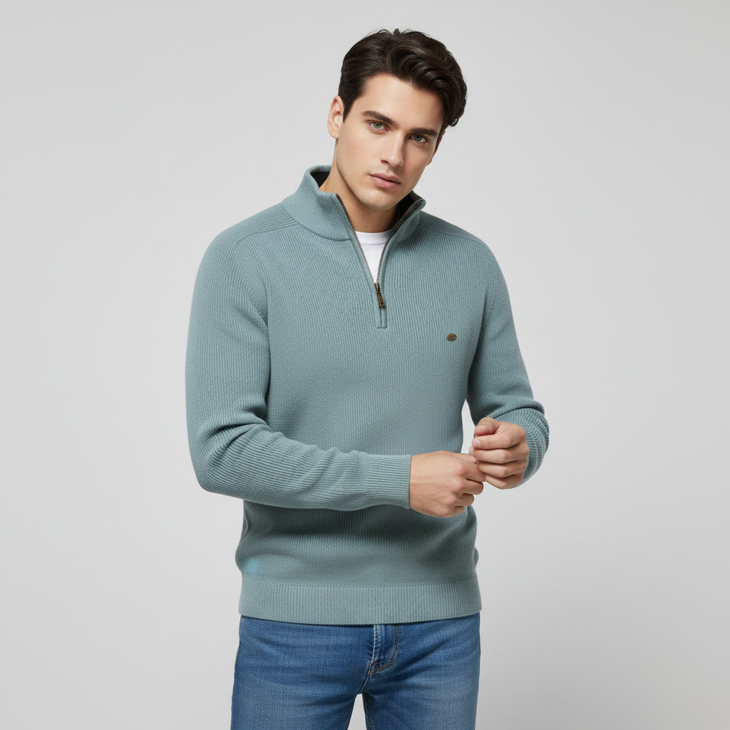 Bon Voyage Vintage - Men’s Half-Zip Fall Cardigan-Bon Voyage Vintage