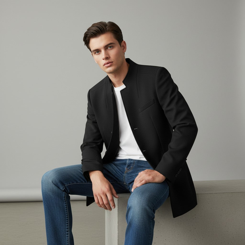 Bon Voyage Vintage Men’s Modern Fall Coat-Bon Voyage Vintage