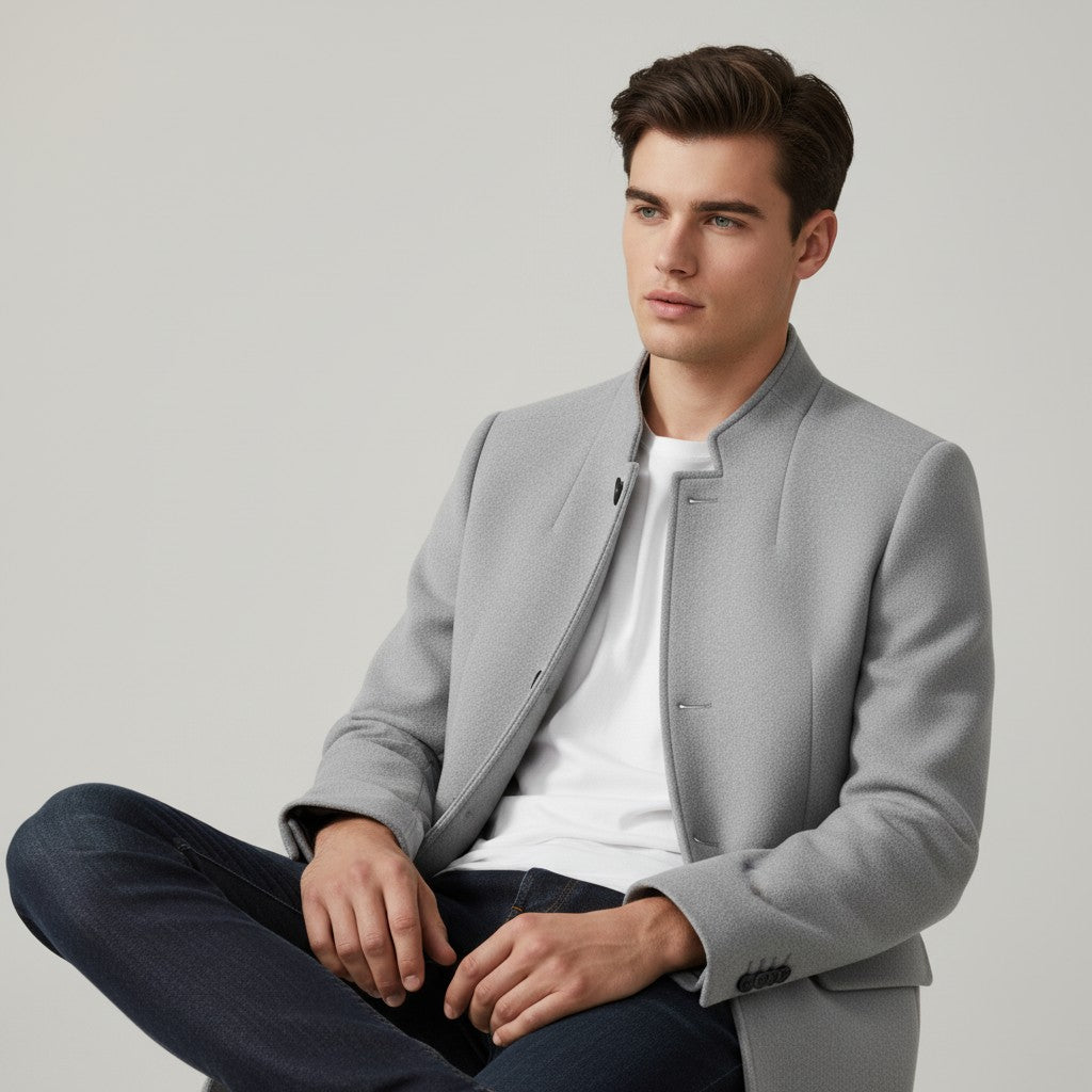 Bon Voyage Vintage Men’s Modern Fall Coat-Bon Voyage Vintage