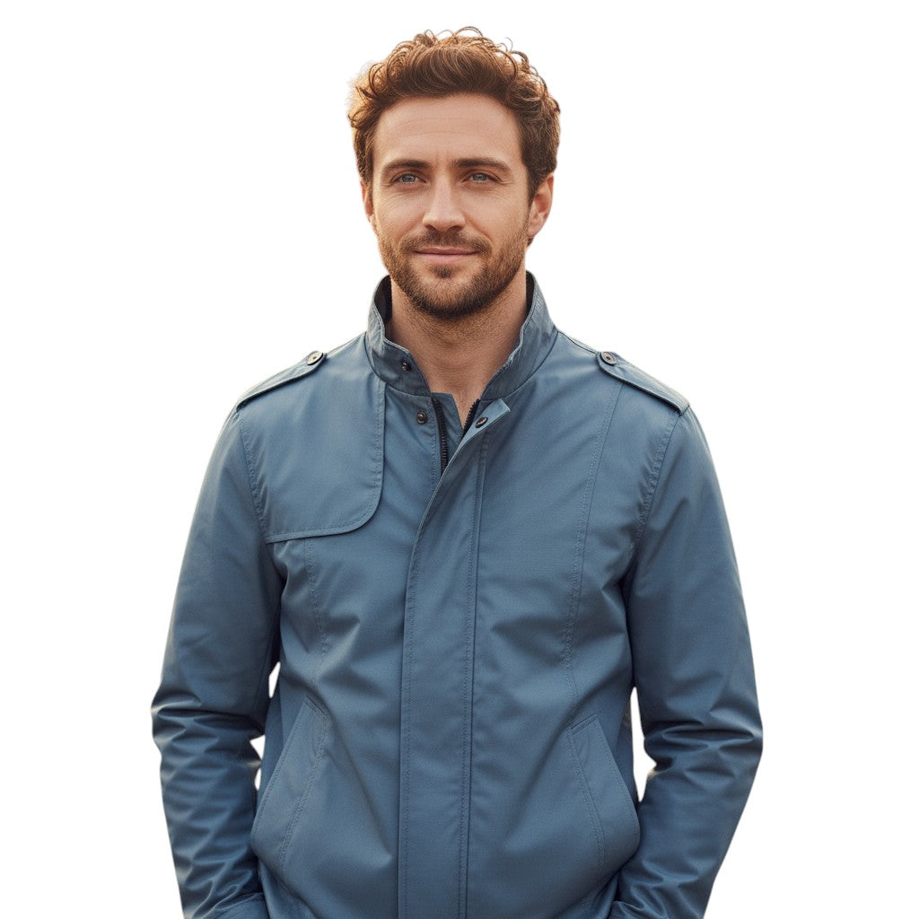 Bon Voyage Vintage - Men’s Stand Collar Autumn Jacket-Bon Voyage Vintage