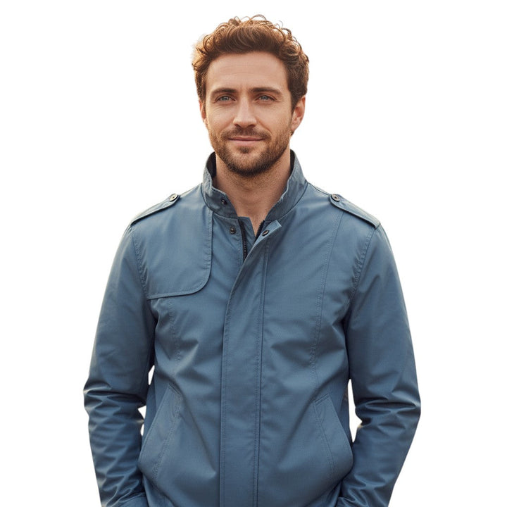 Bon Voyage Vintage - Men’s Stand Collar Autumn Jacket-Bon Voyage Vintage