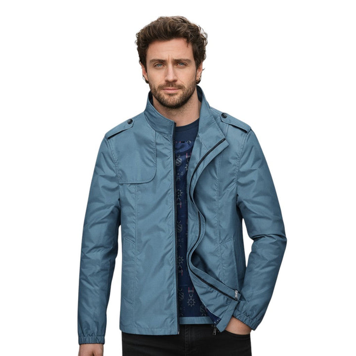 Bon Voyage Vintage - Men’s Stand Collar Autumn Jacket-Bon Voyage Vintage