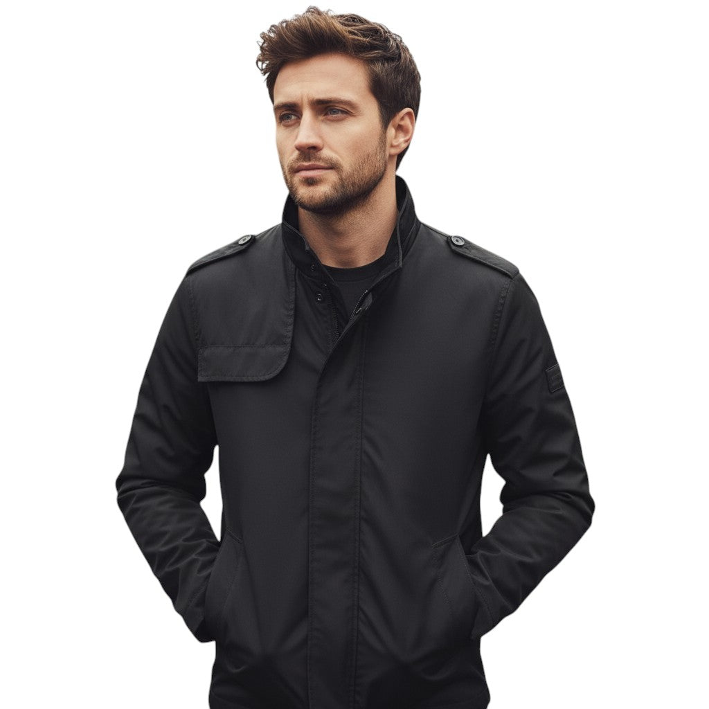 Bon Voyage Vintage - Men’s Stand Collar Autumn Jacket-Bon Voyage Vintage