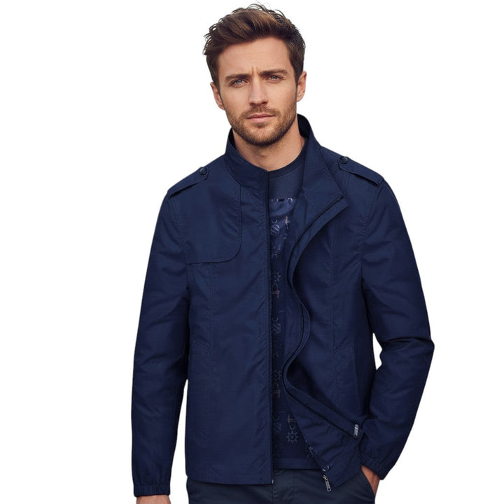 Bon Voyage Vintage - Men’s Stand Collar Autumn Jacket-Bon Voyage Vintage