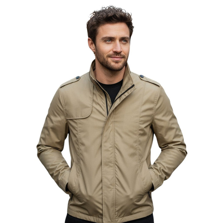 Bon Voyage Vintage - Men’s Stand Collar Autumn Jacket-Bon Voyage Vintage