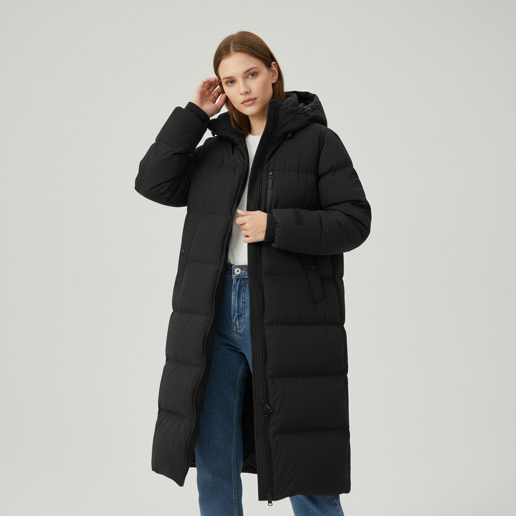 Bon Voyage Vintage - Trendy Long Coat for Women-Bon Voyage Vintage