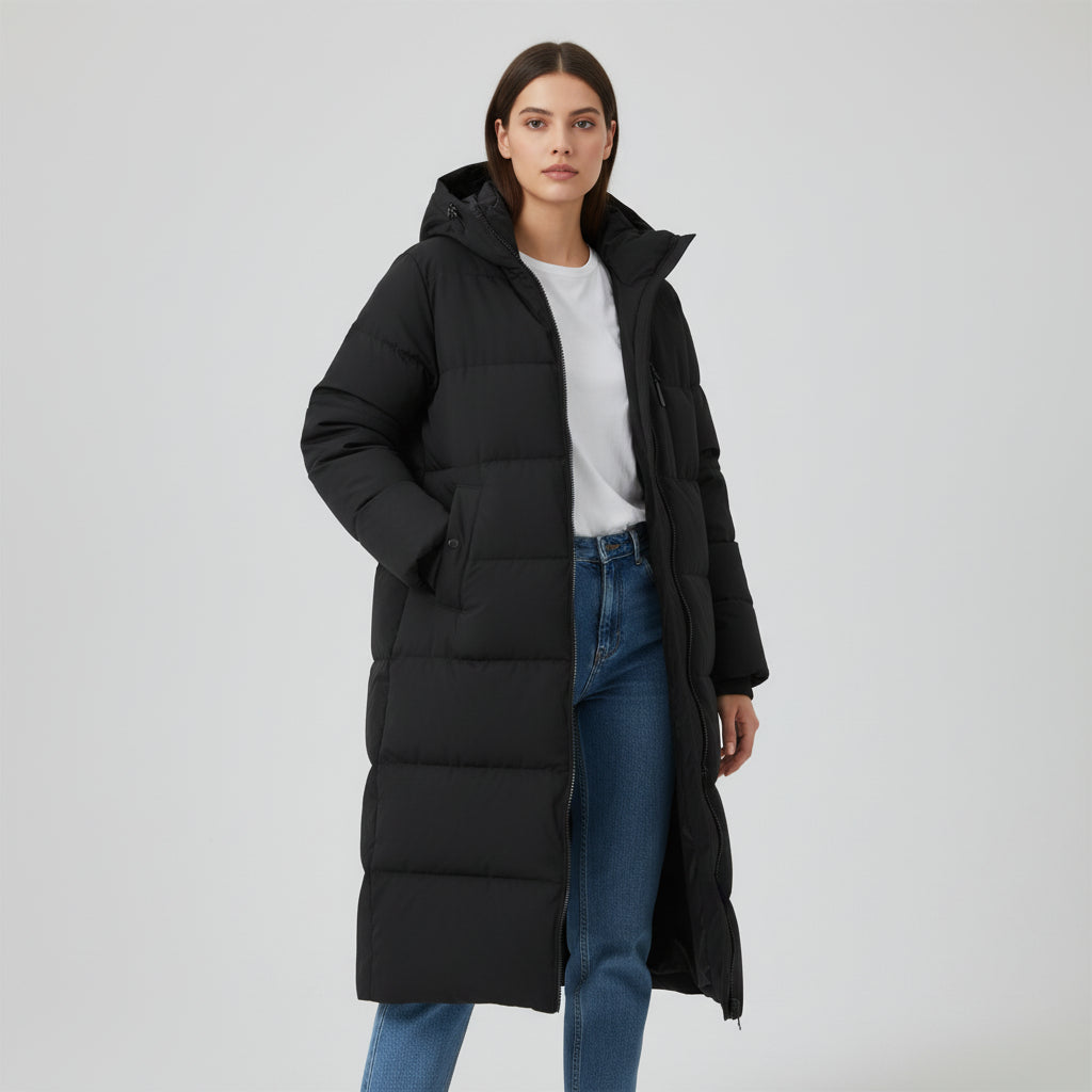 Bon Voyage Vintage - Trendy Long Coat for Women-Bon Voyage Vintage