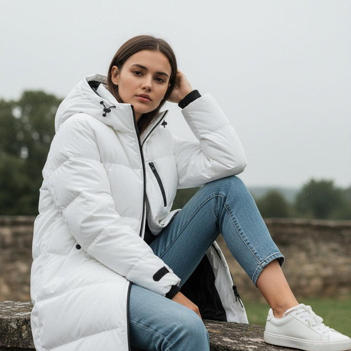Bon Voyage Vintage - Trendy Long Coat for Women-Bon Voyage Vintage