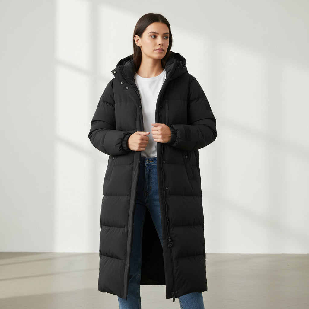 Bon Voyage Vintage - Trendy Long Coat for Women-Bon Voyage Vintage