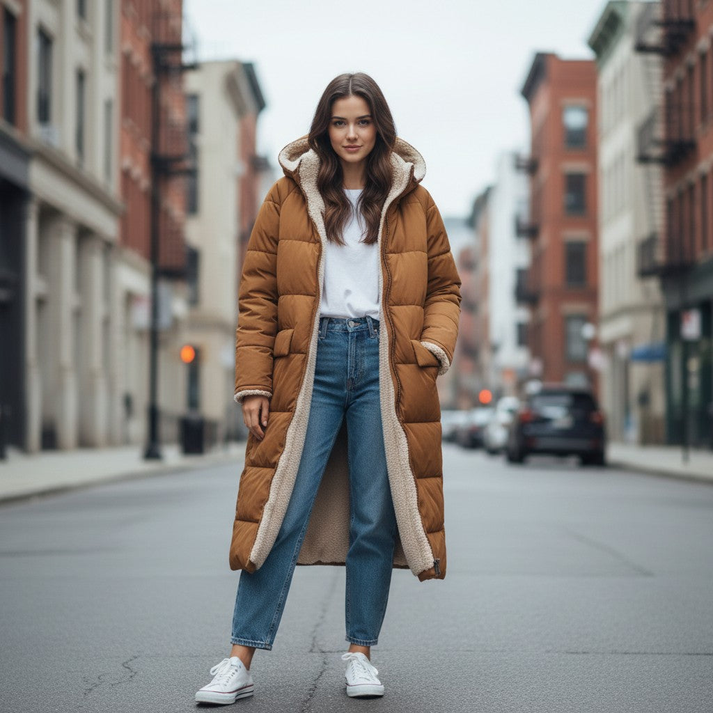 Bon Voyage Vintage Women's Winter Puffer Coat-Bon Voyage Vintage