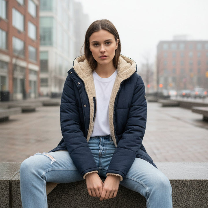 Bon Voyage Vintage Women's Winter Puffer Coat-Bon Voyage Vintage