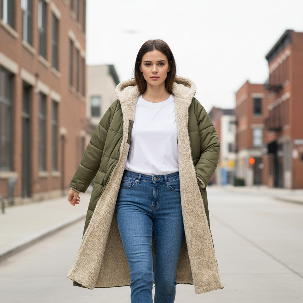 Bon Voyage Vintage Women's Winter Puffer Coat-Bon Voyage Vintage