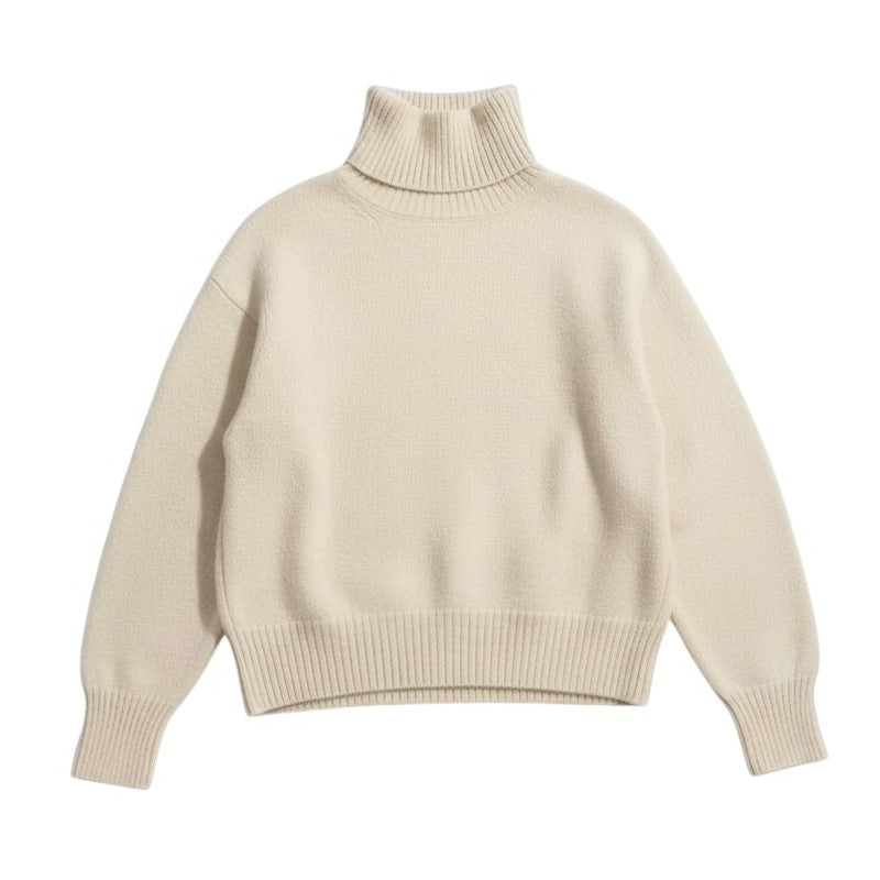 Cashmere Turtleneck Sweater Luxury Soft Winter Knit-Bon Voyage Vintage