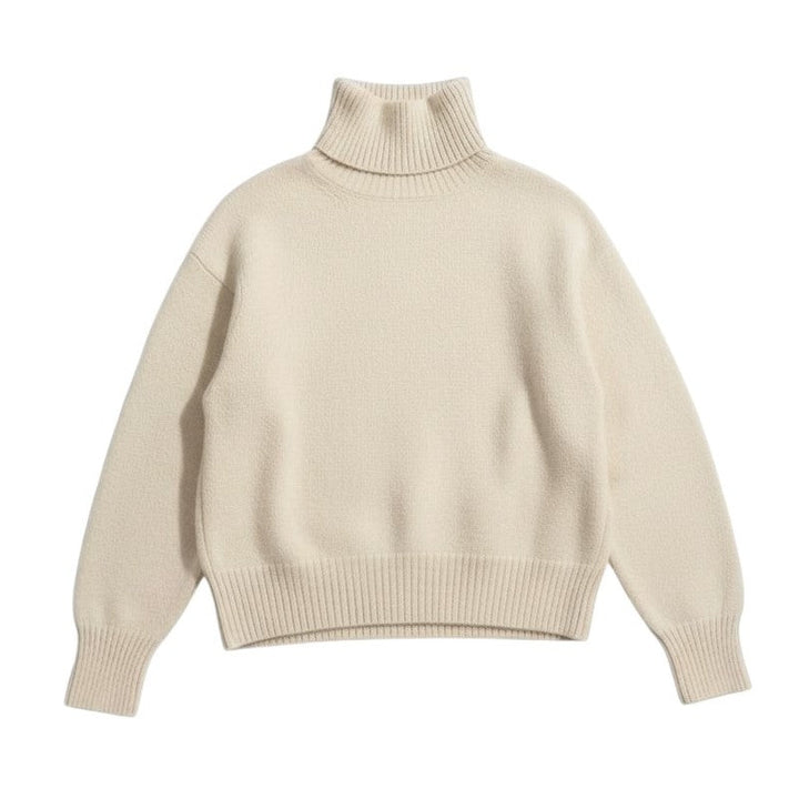 Cashmere Turtleneck Sweater Luxury Soft Winter Knit-Bon Voyage Vintage