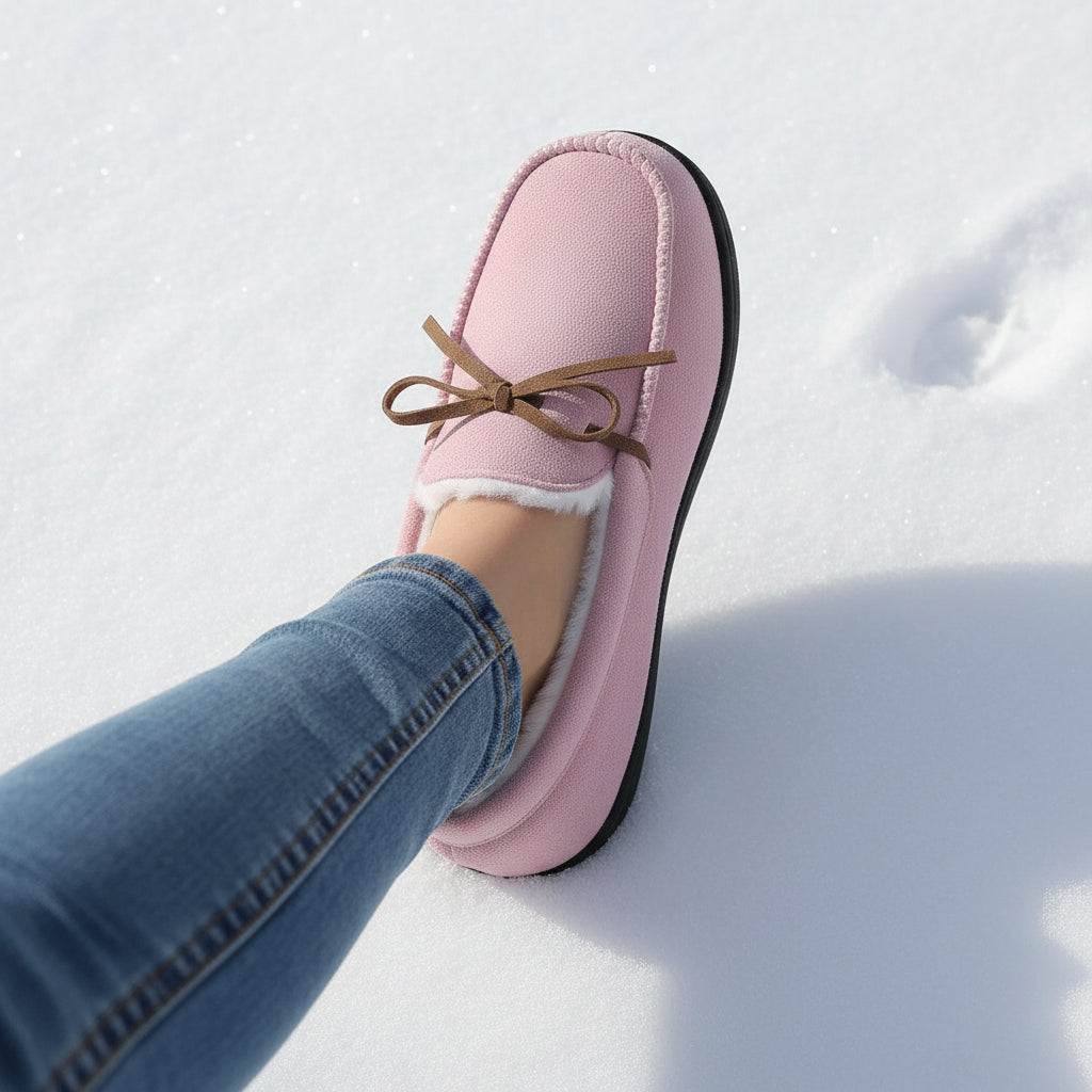 Chic Bow-Detail House Slippers-Bon Voyage Vintage