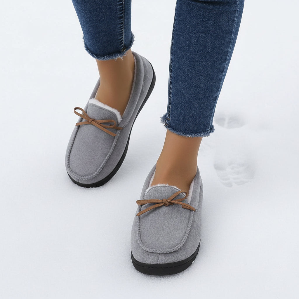 Chic Bow-Detail House Slippers-Bon Voyage Vintage