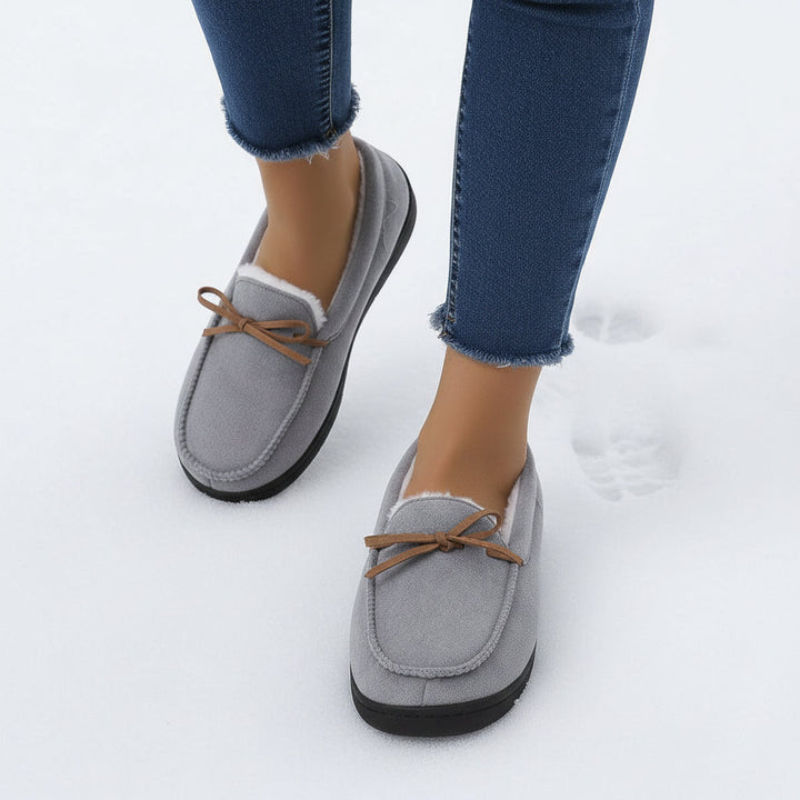 Chic Bow-Detail House Slippers-Bon Voyage Vintage