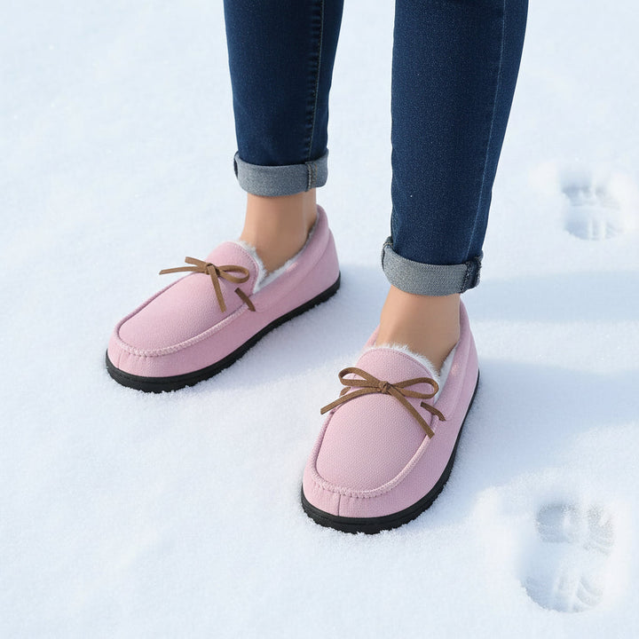 Chic Bow-Detail House Slippers-Bon Voyage Vintage