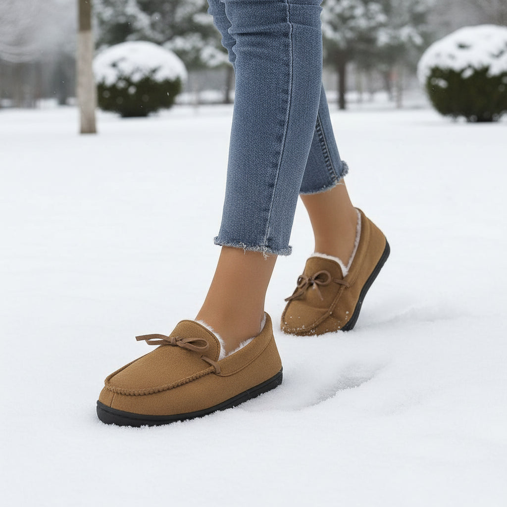 Chic Bow-Detail House Slippers-Bon Voyage Vintage