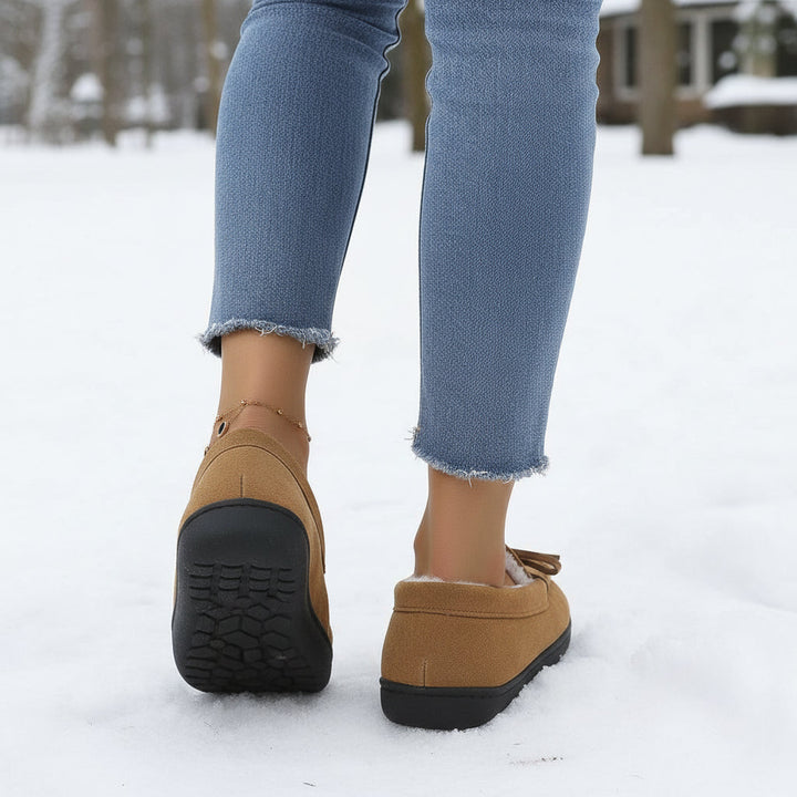 Chic Bow-Detail House Slippers-Bon Voyage Vintage