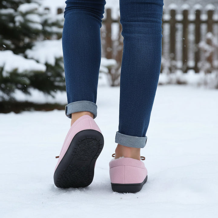 Chic Bow-Detail House Slippers-Bon Voyage Vintage