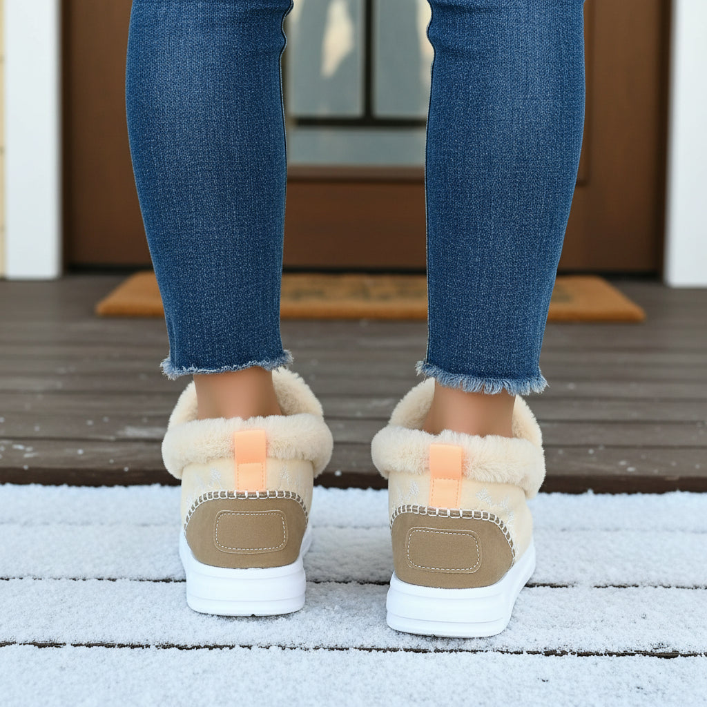 Cozy Women’s Winter Slip-On Ankle Boots-Bon Voyage Vintage