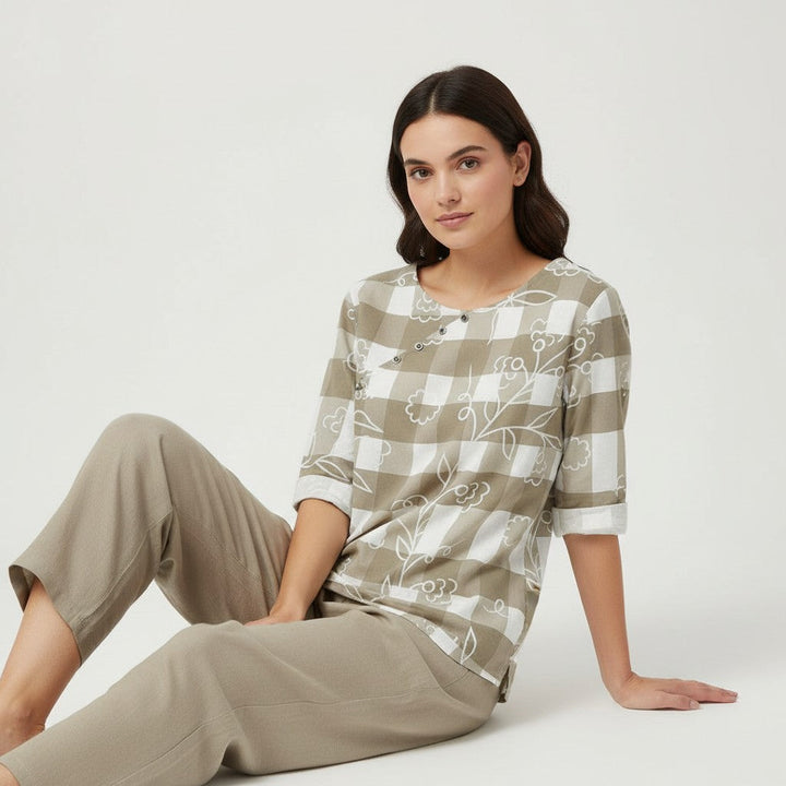 Elegant Autumn Two-Piece Fashion Set For Women-Bon Voyage Vintage