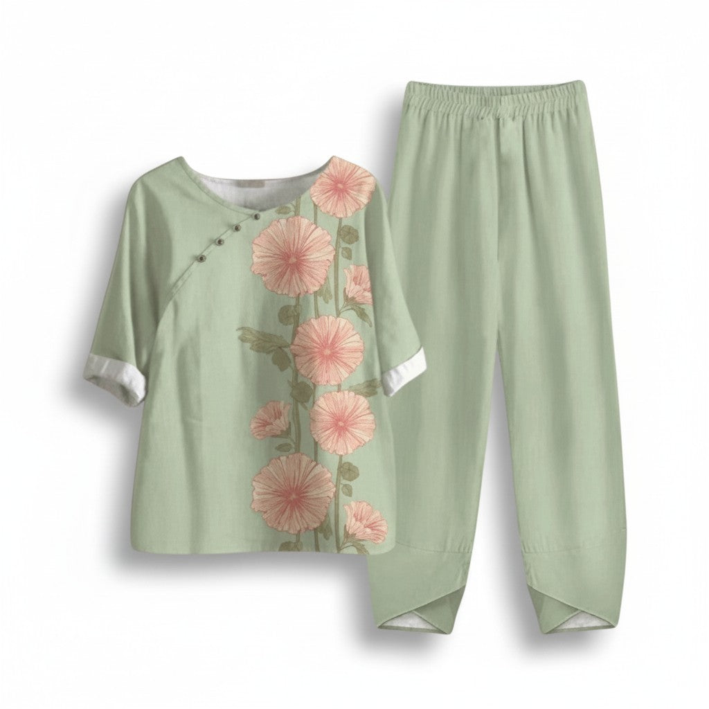 Elegant Autumn Two-Piece Fashion Set For Women-Bon Voyage Vintage