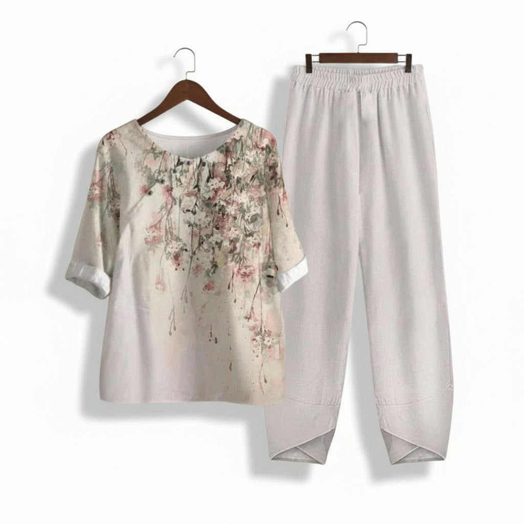 Elegant Autumn Two-Piece Fashion Set For Women-Bon Voyage Vintage