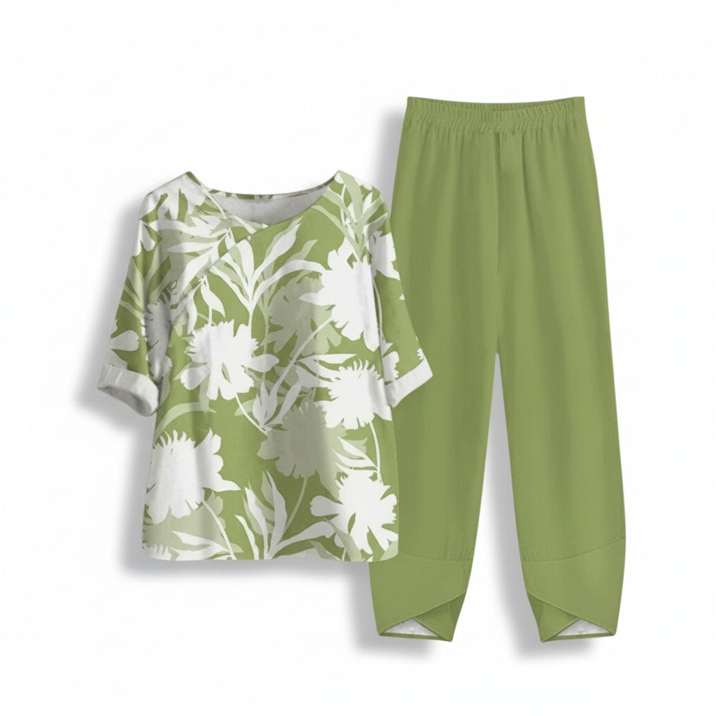 Elegant Autumn Two-Piece Fashion Set For Women-Bon Voyage Vintage