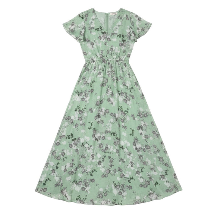 Floral Autumn Dress For Women-Bon Voyage Vintage