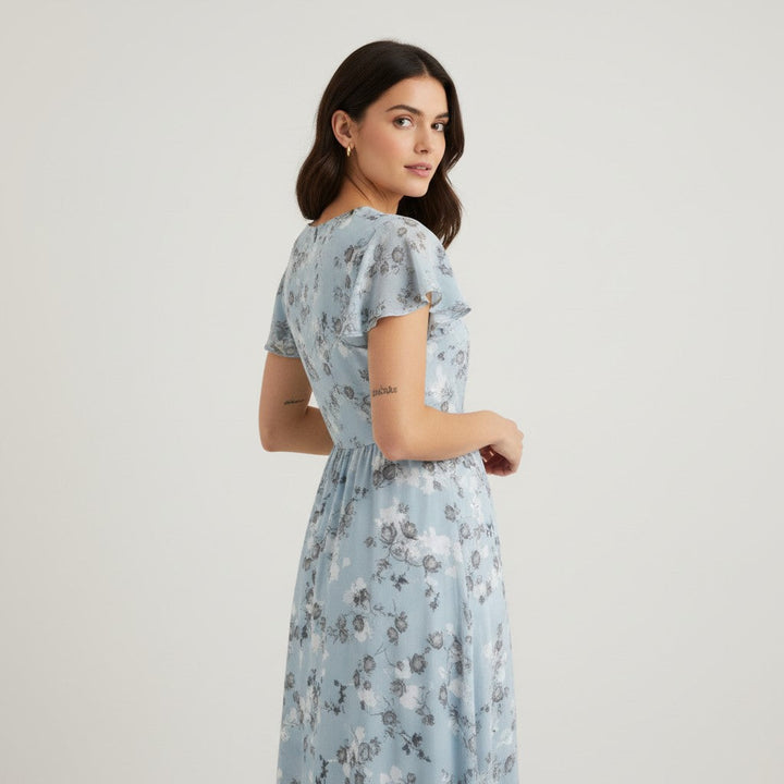 Floral Autumn Dress For Women-Bon Voyage Vintage